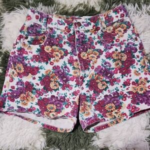The Original Michael G Floral Denim Shorts